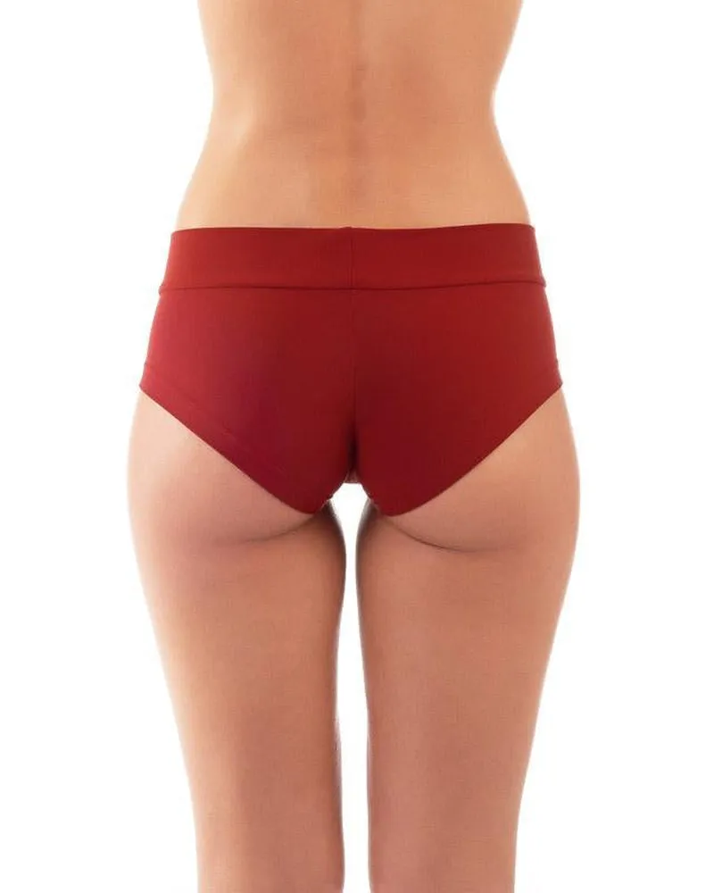 Dragonfly Hot Pants - Burgundy