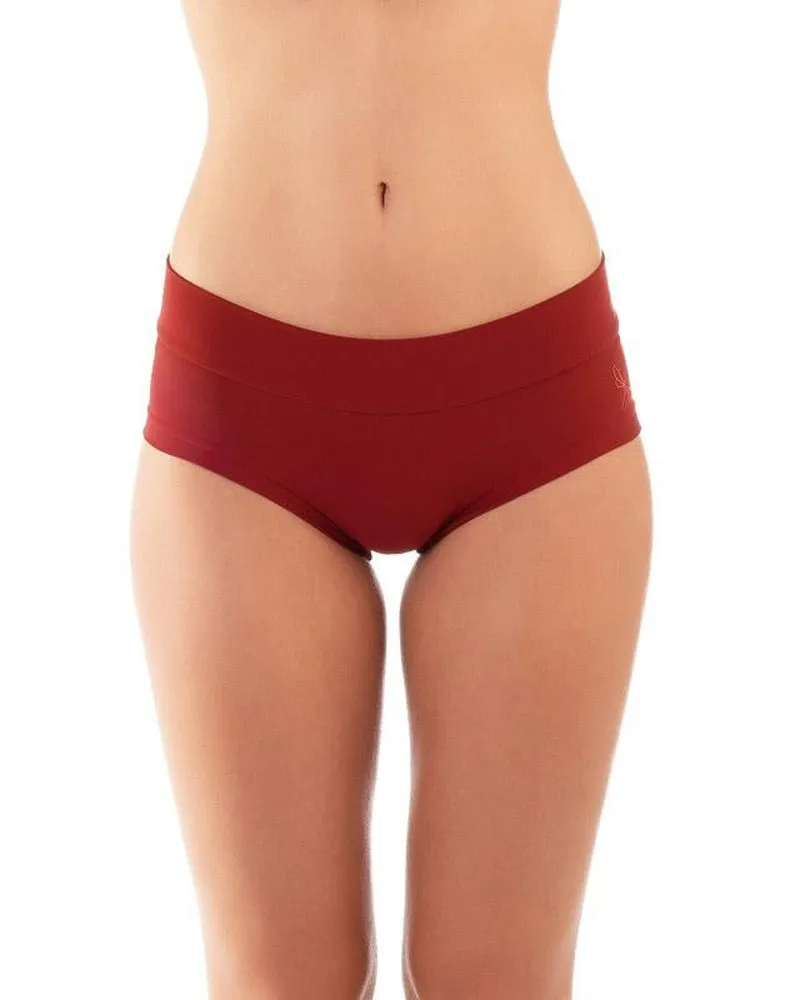 Dragonfly Hot Pants - Burgundy