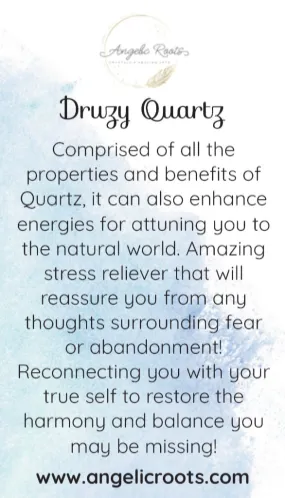 Druzy Quartz Crystal Card