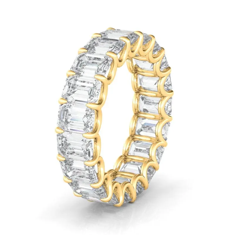 Emerald Cut Diamond Eternity Band