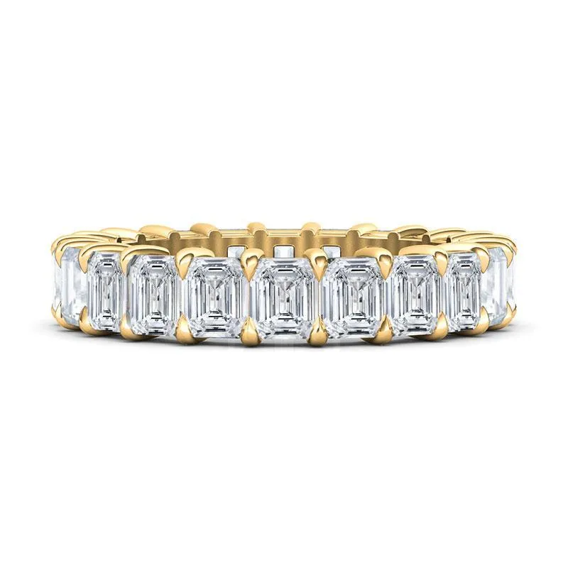 Emerald Cut Diamond Eternity Band