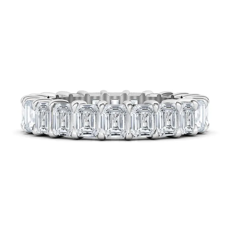 Emerald Cut Diamond Eternity Band