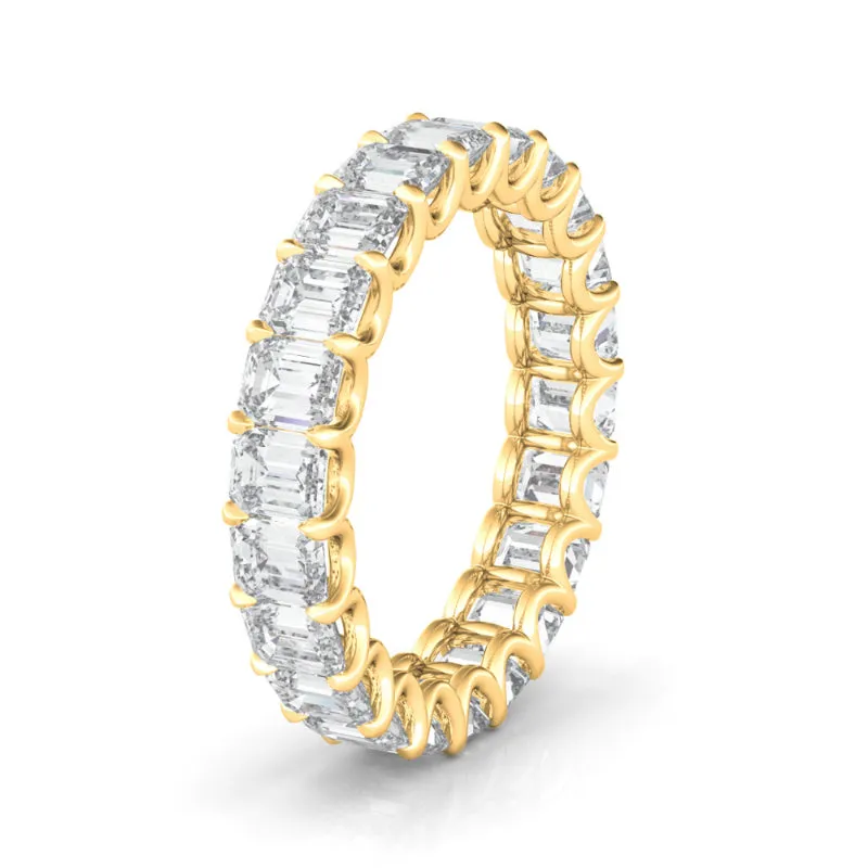 Emerald Cut Diamond Eternity Band