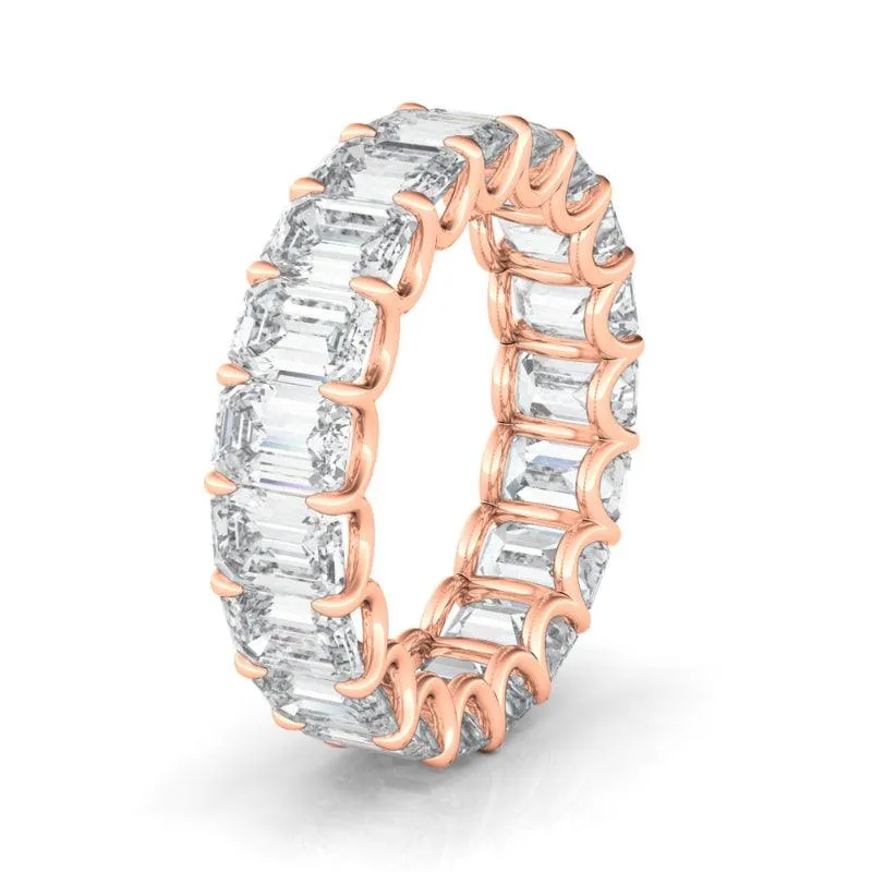 Emerald Cut Diamond Eternity Band