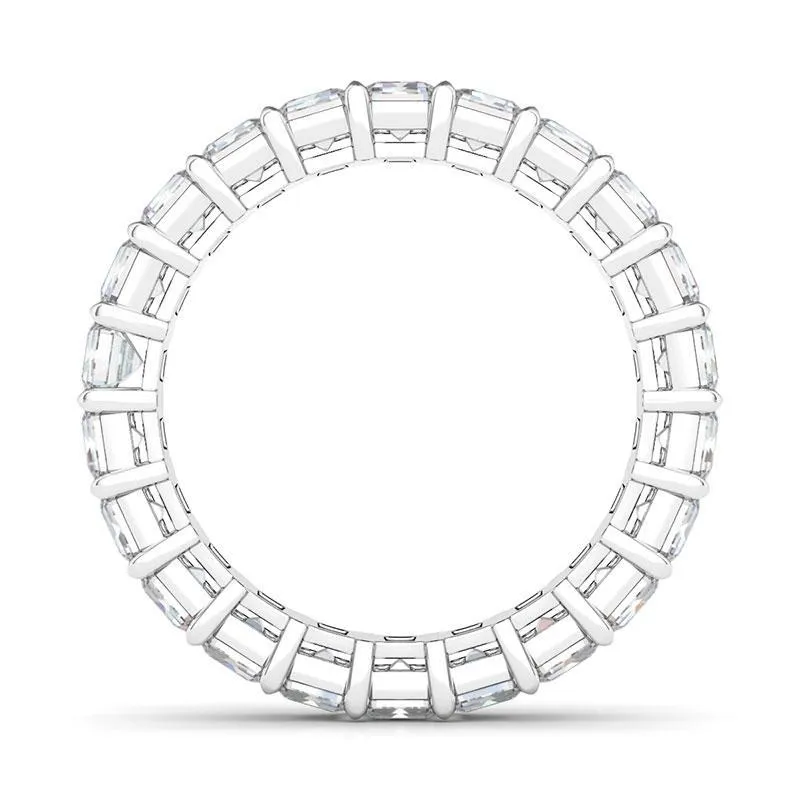 Emerald Cut Diamond Eternity Band