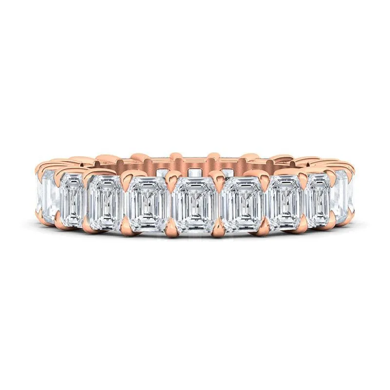 Emerald Cut Diamond Eternity Band