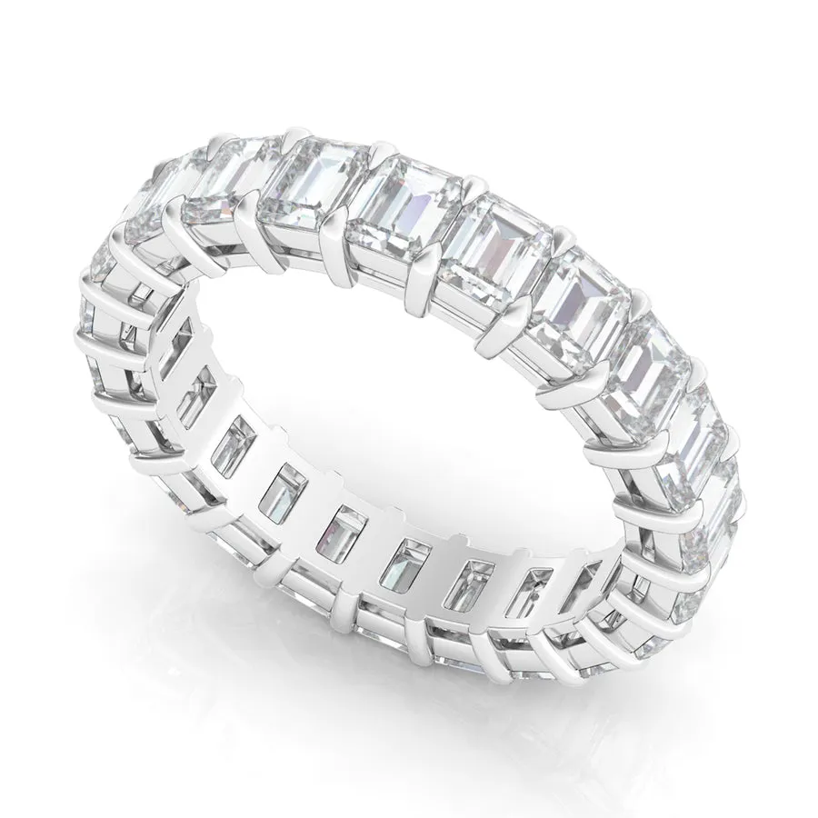 Emerald Cut Diamond Eternity Band