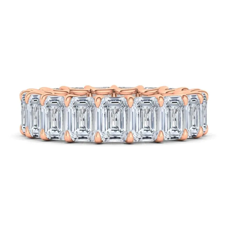 Emerald Cut Diamond Eternity Band