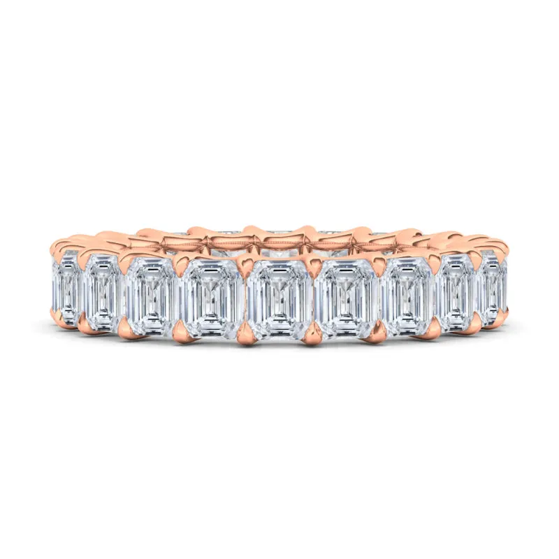 Emerald Cut Diamond Eternity Band