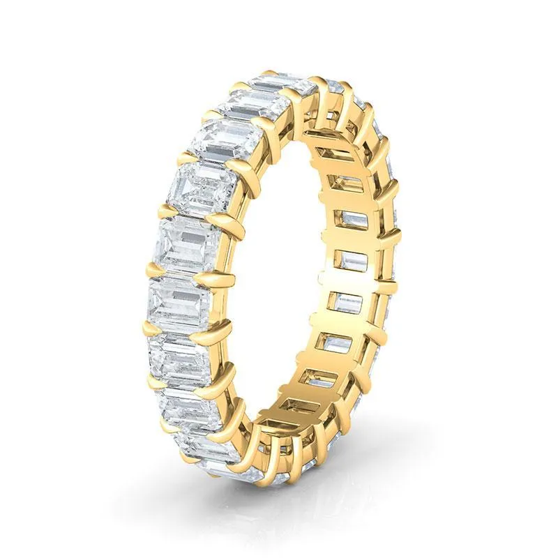 Emerald Cut Diamond Eternity Band