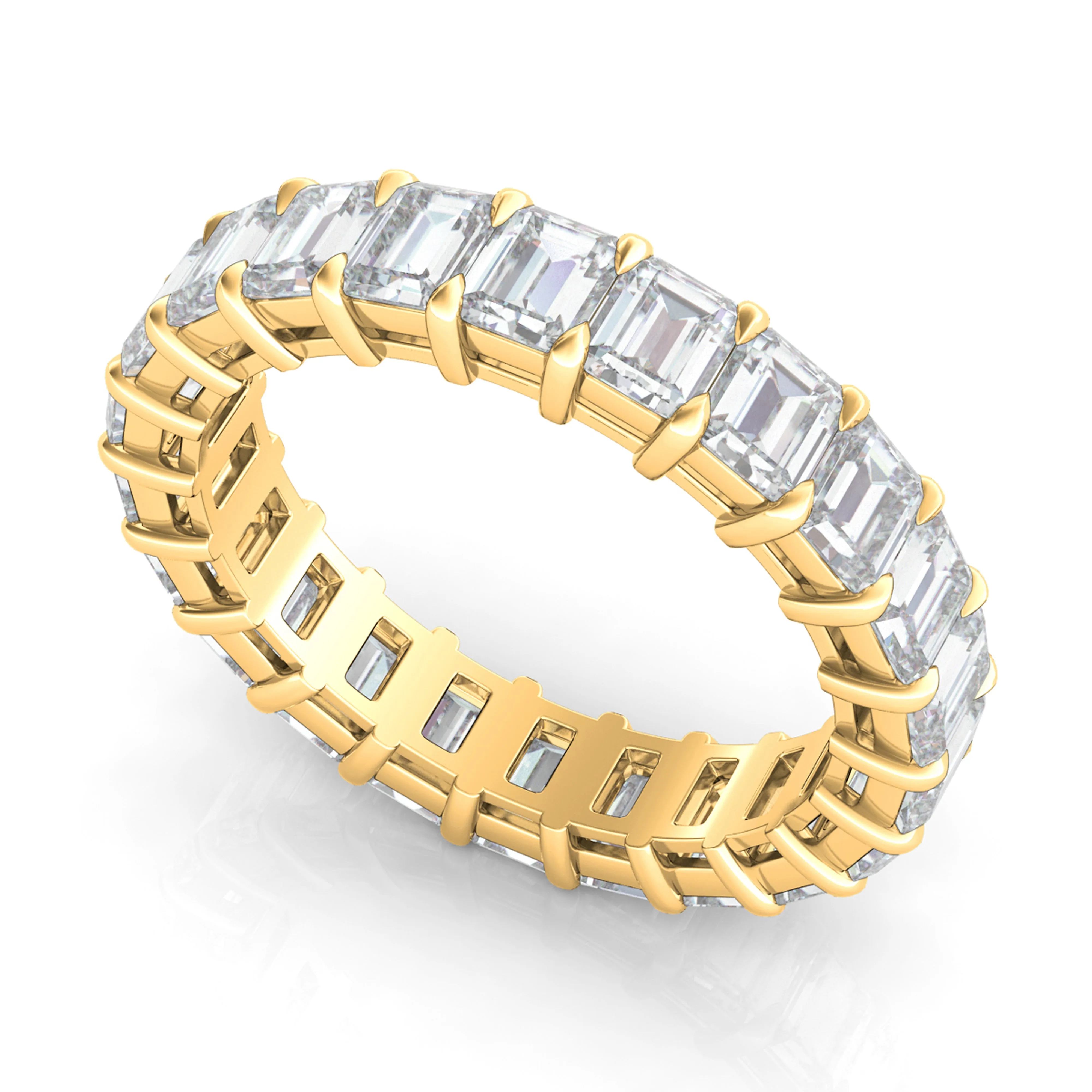 Emerald Cut Diamond Eternity Band