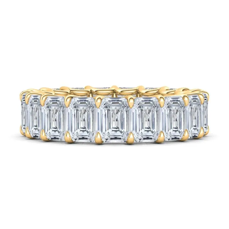 Emerald Cut Diamond Eternity Band