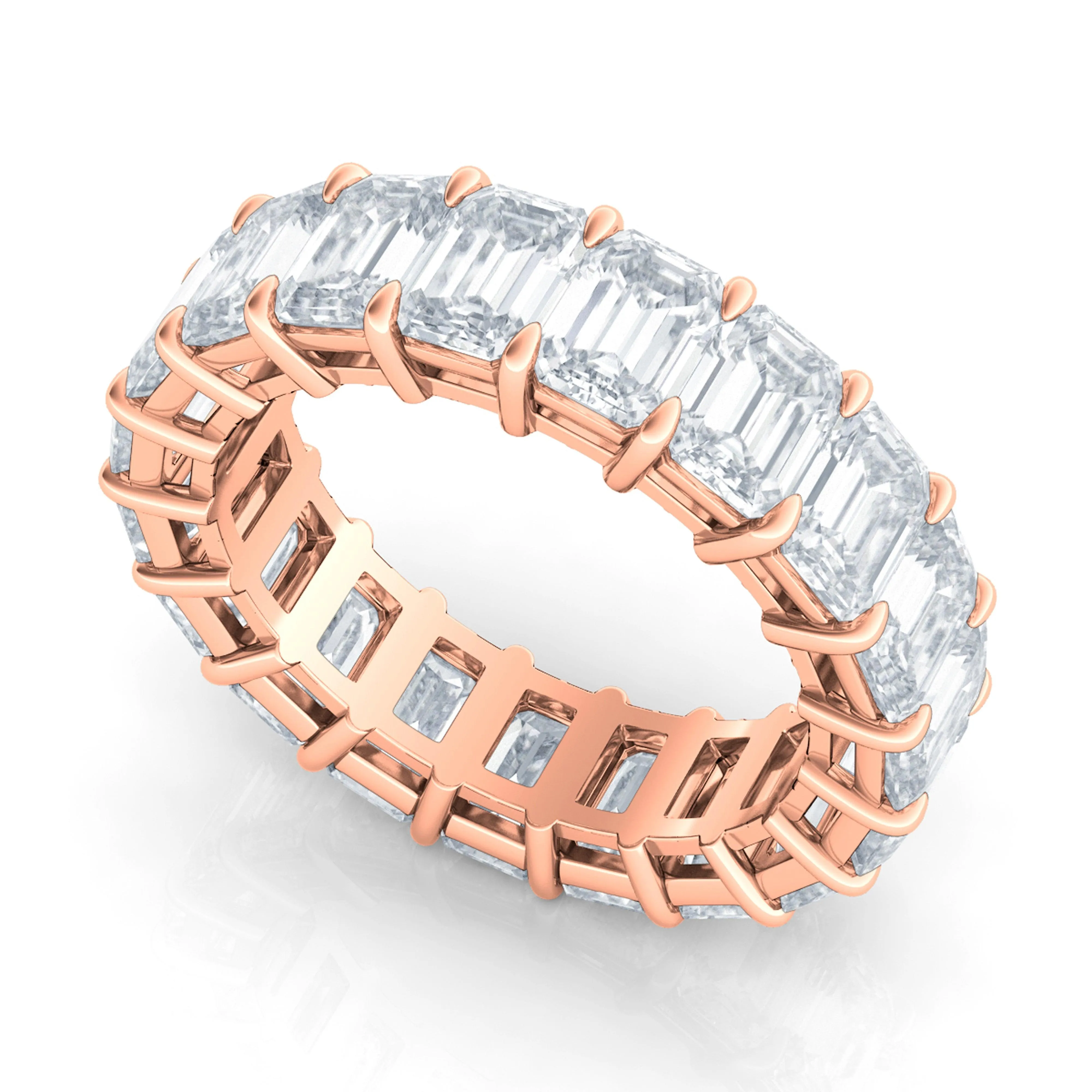 Emerald Cut Diamond Eternity Band