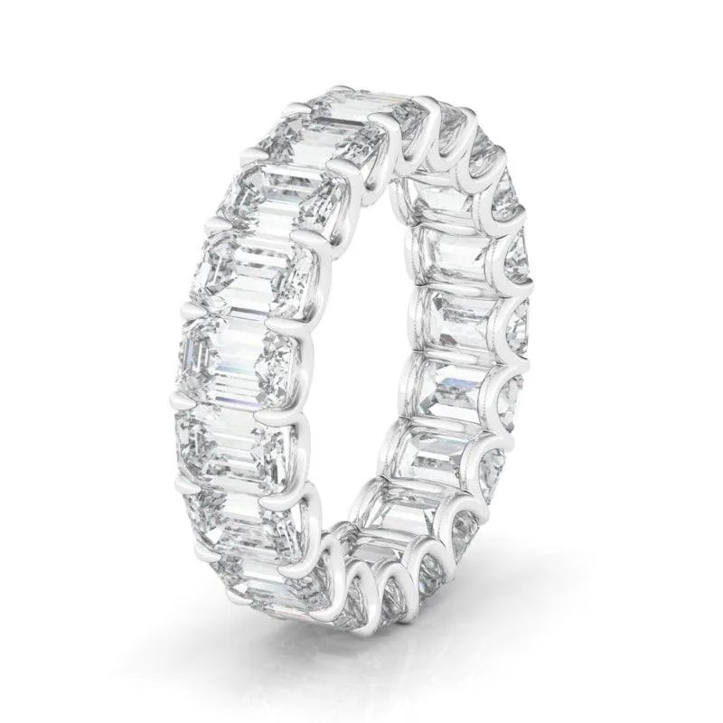 Emerald Cut Diamond Eternity Band