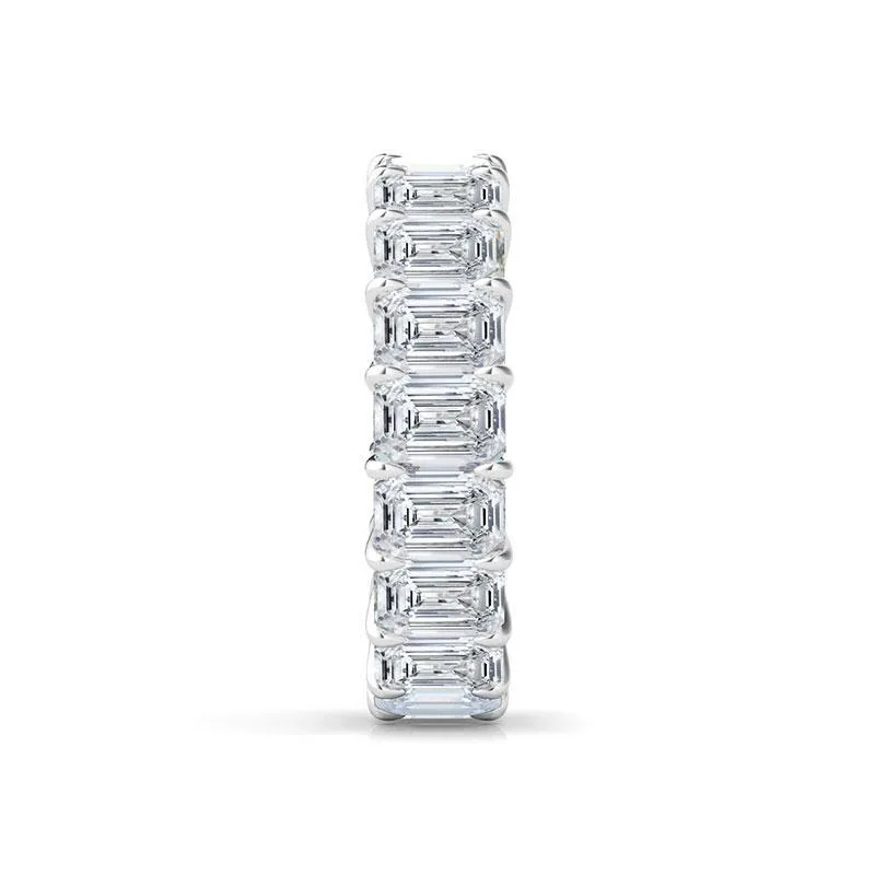 Emerald Cut Diamond Eternity Band