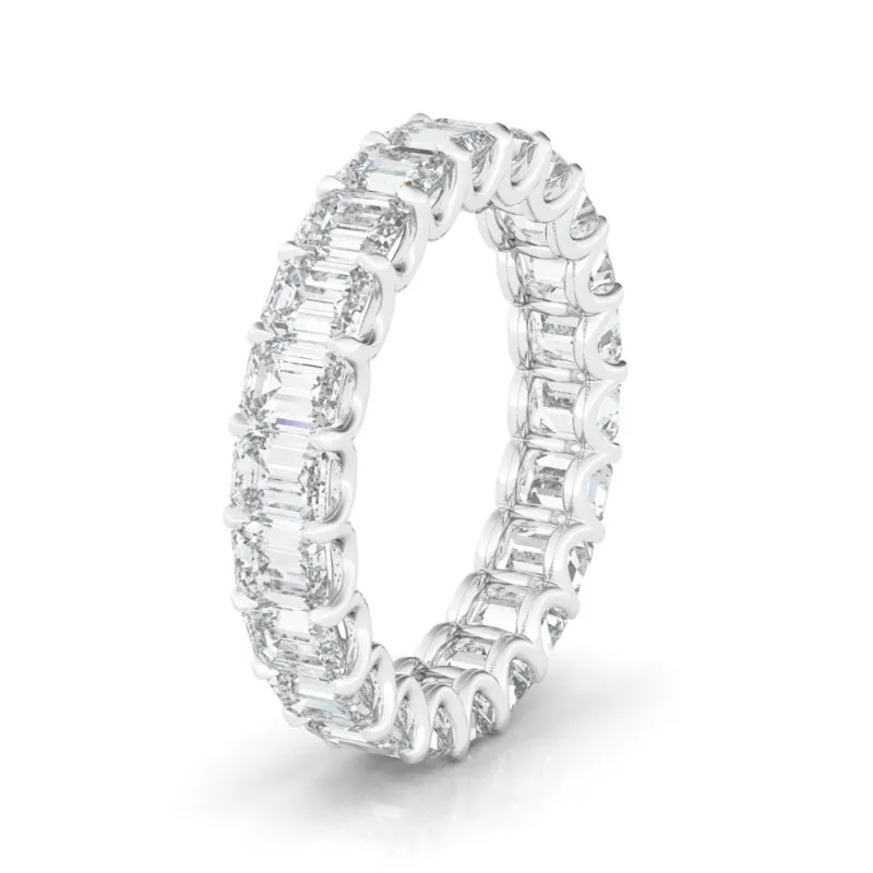 Emerald Cut Diamond Eternity Band