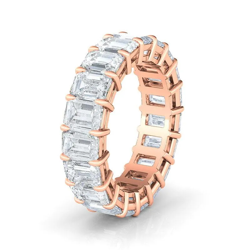 Emerald Cut Diamond Eternity Band