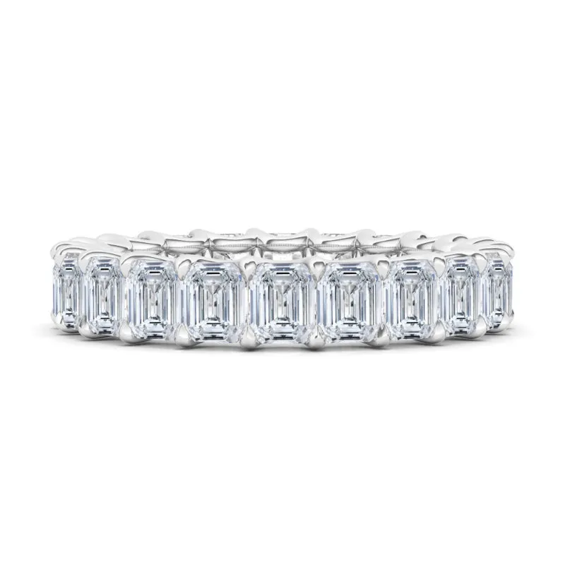 Emerald Cut Diamond Eternity Band