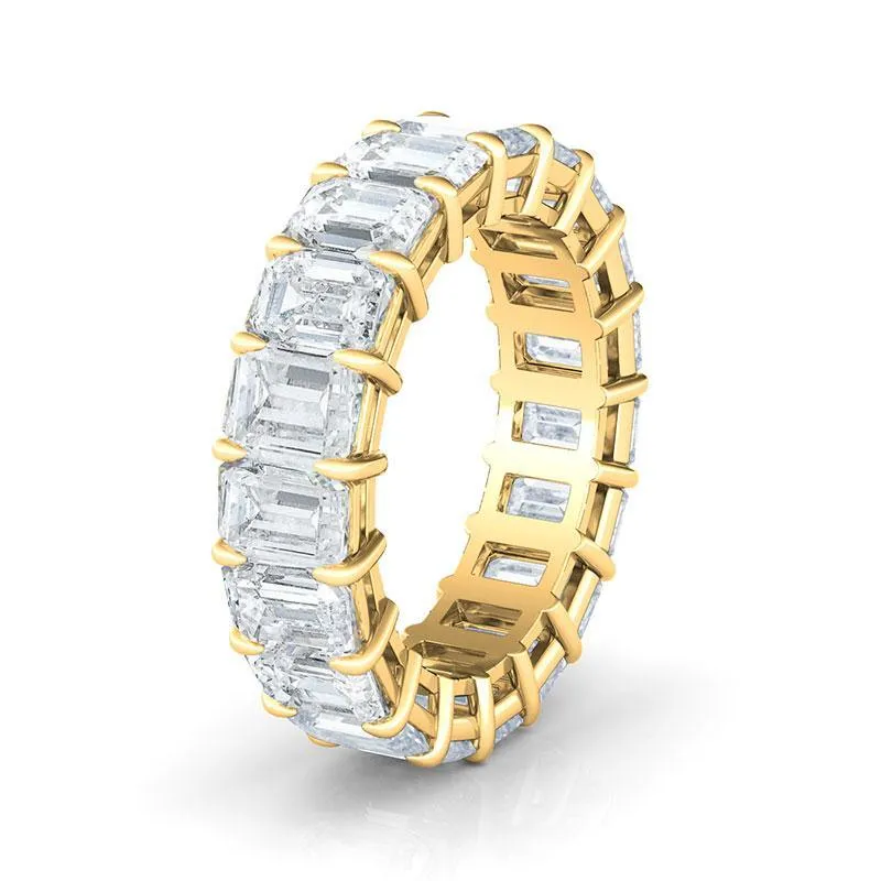 Emerald Cut Diamond Eternity Band