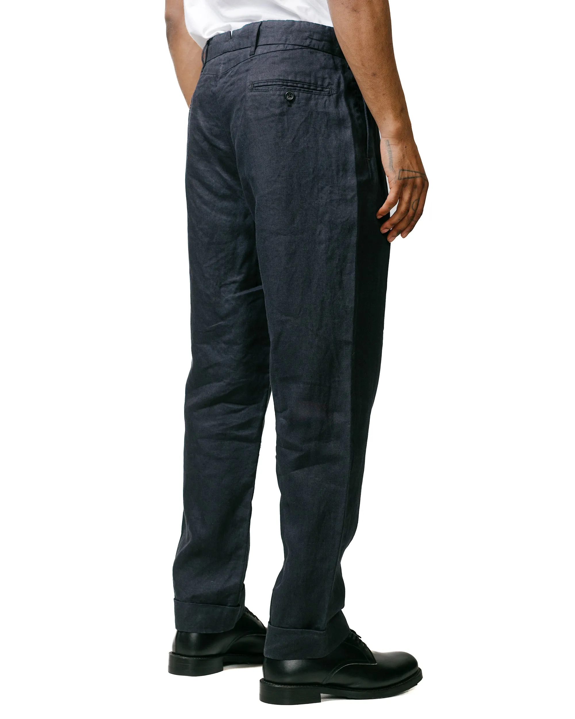 Engineered Garments Andover Pant Navy Linen Twill