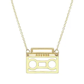 ESTEREO ENAMEL YELLOW NECKLACE