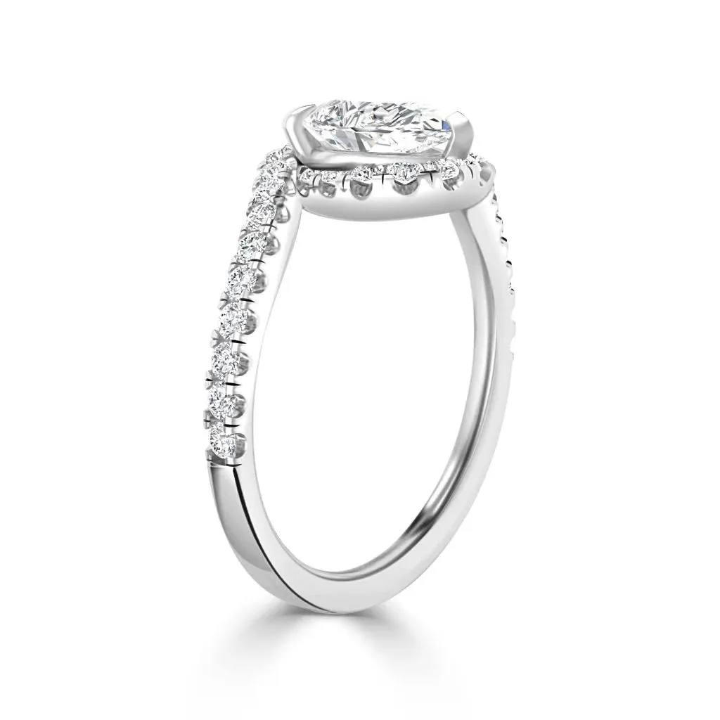 Evelyn - 18ct White Gold - Pear