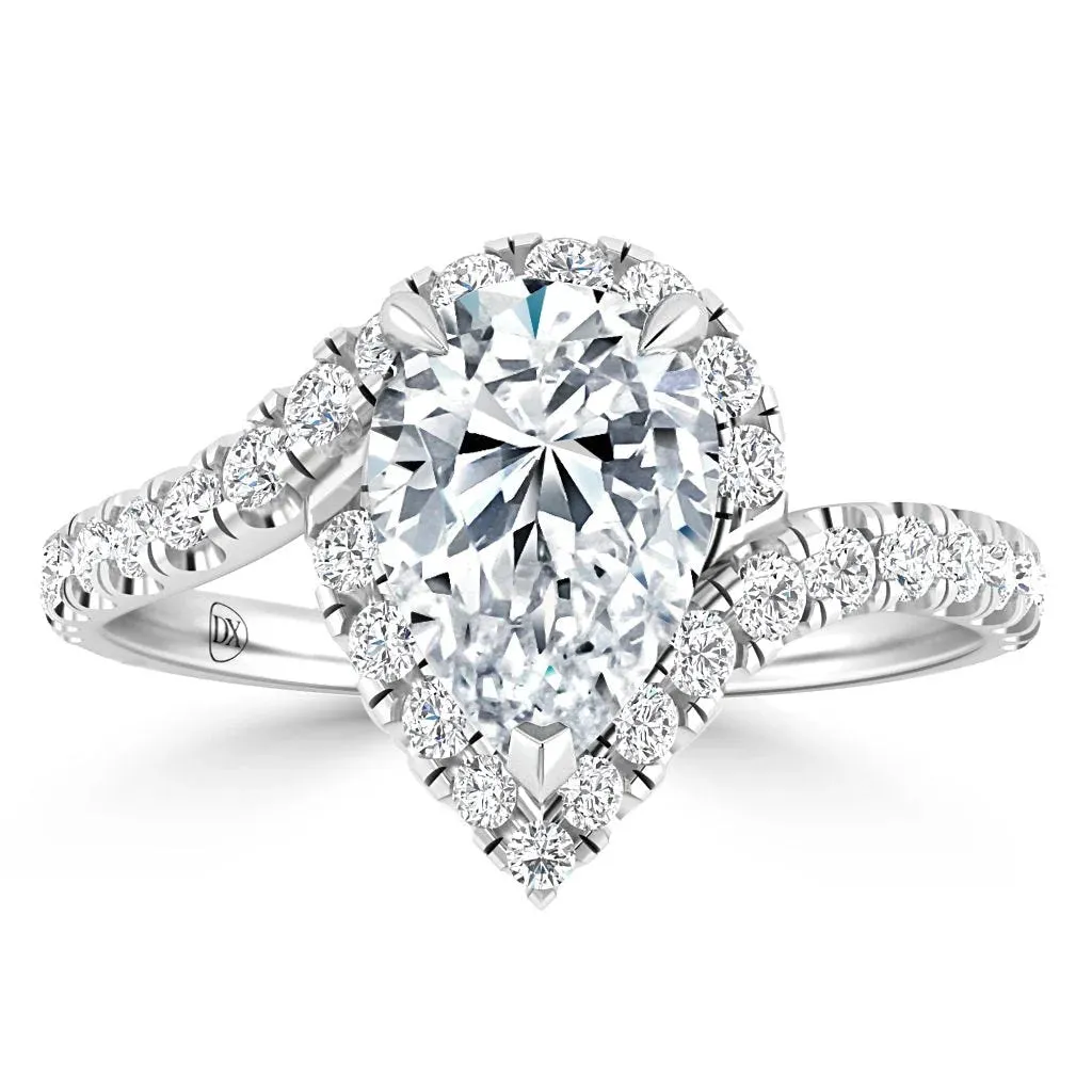 Evelyn - 18ct White Gold - Pear