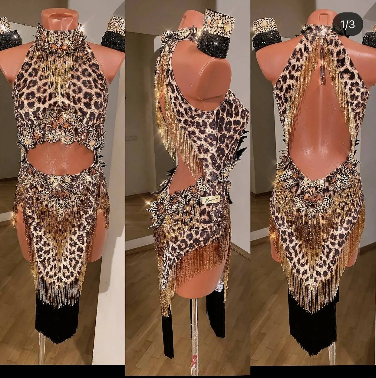 Exotic Allure Animal Print Latin Dress