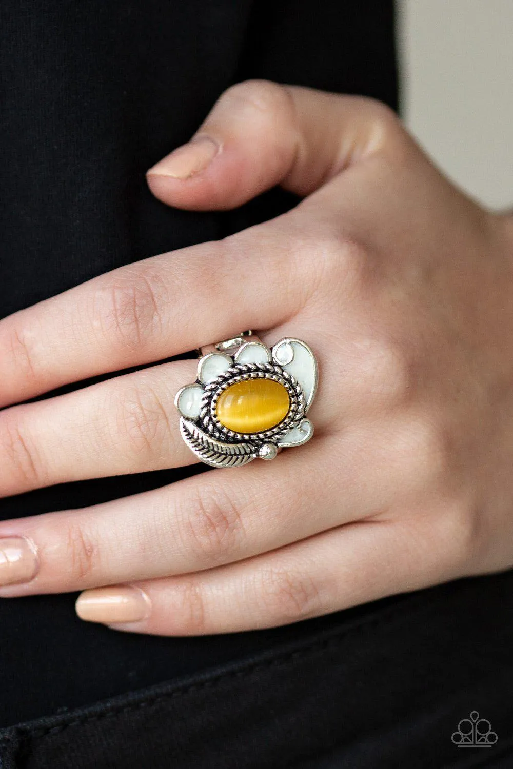 Fairytale Magic Yellow Moonstone Ring - Paparazzi Accessories