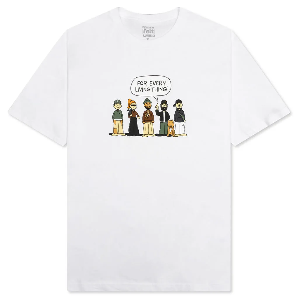 Felt x Bricks & Wood Shout Tee - White