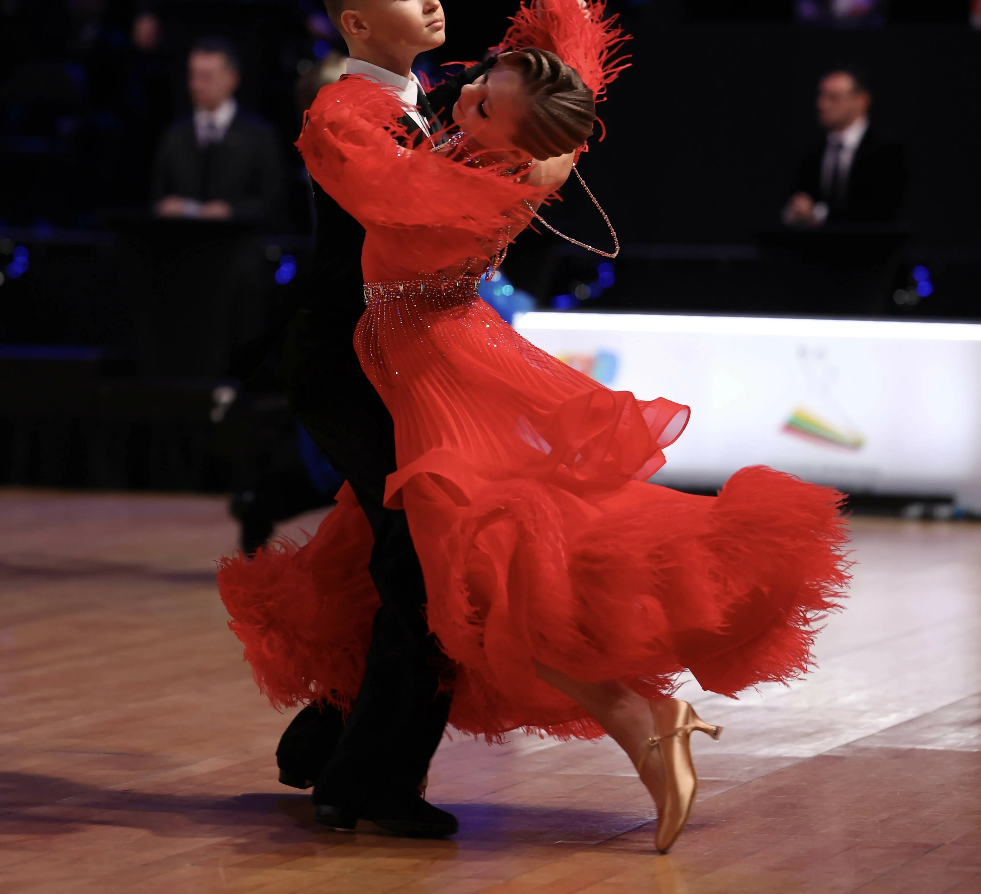 Flame Feathered Dress