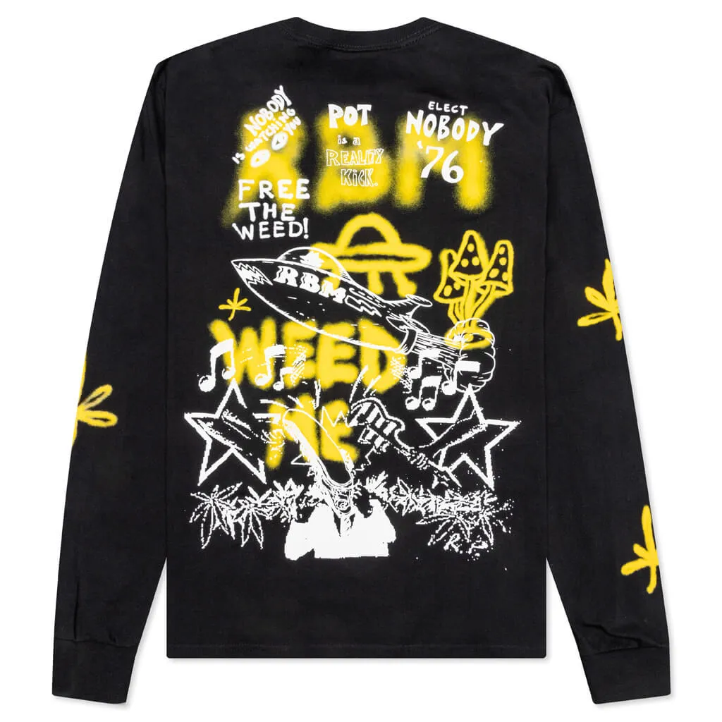 Free the Weed L/S Tee - Black