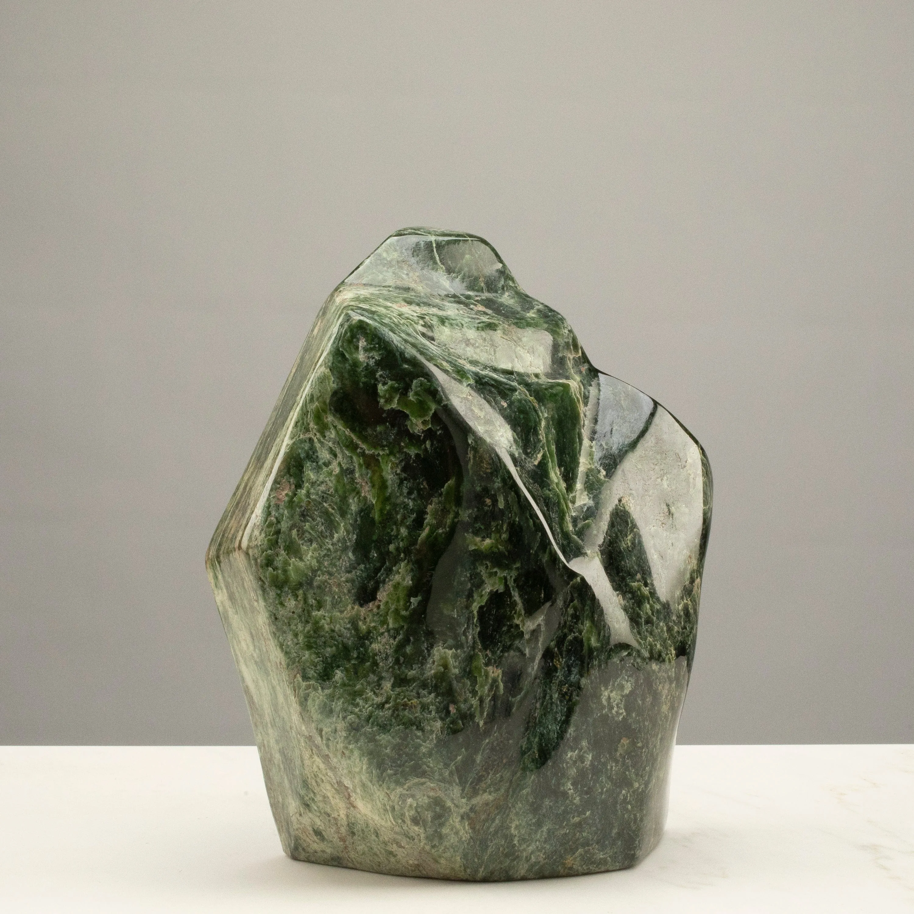 Freeform Nephrite Jade Tower from Afghanistan - 9.5 / 11 lbs