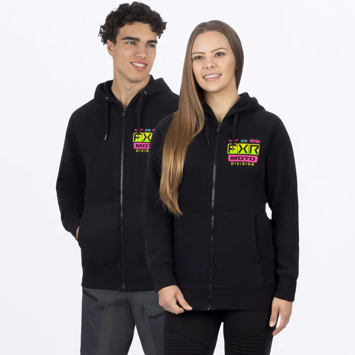 FXR Unisex Gladiator Zip Fleece Black/Candy