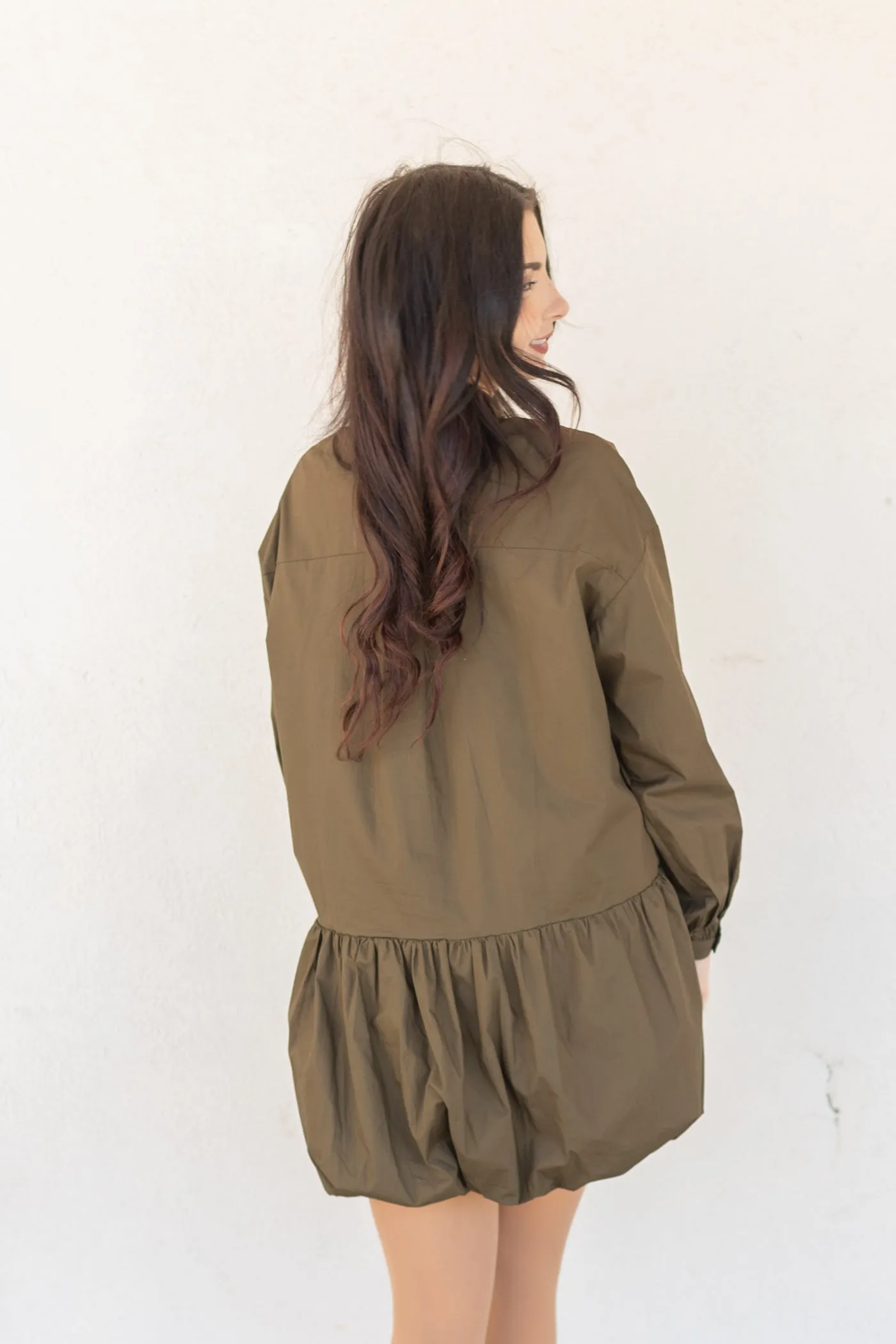 GIANNA OLIVE DRESS