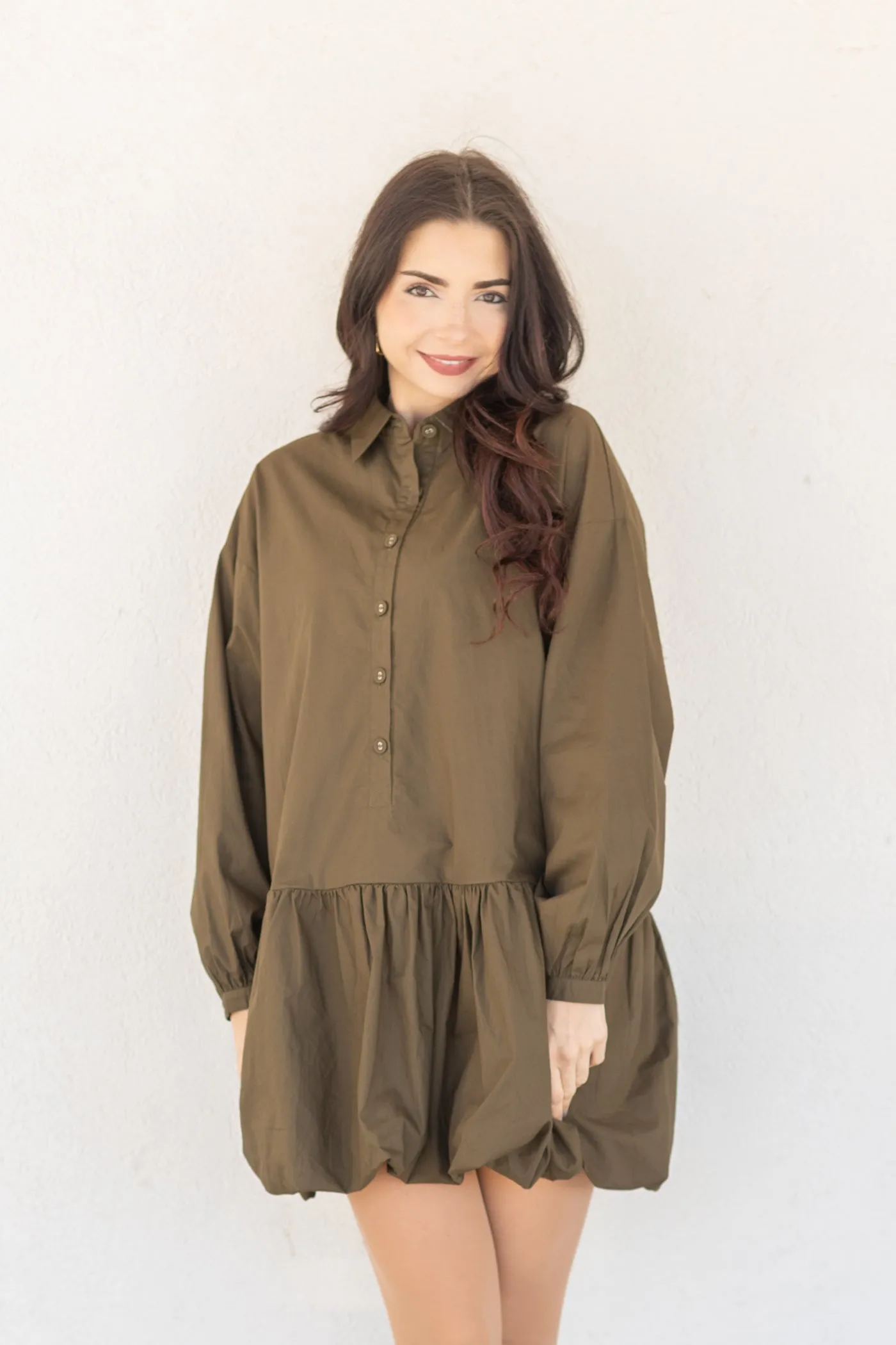 GIANNA OLIVE DRESS