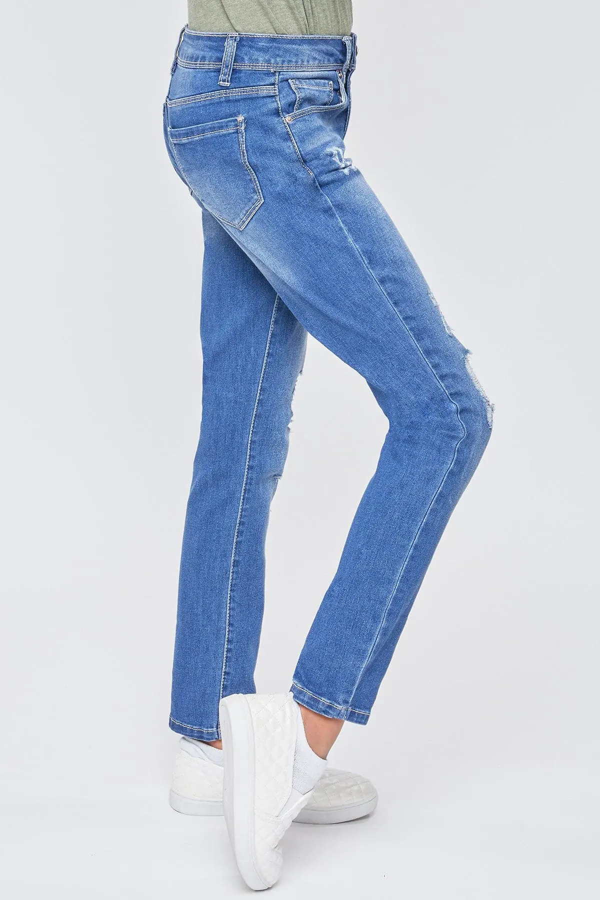 Girls Essential Button Fly  Skinny Jeans