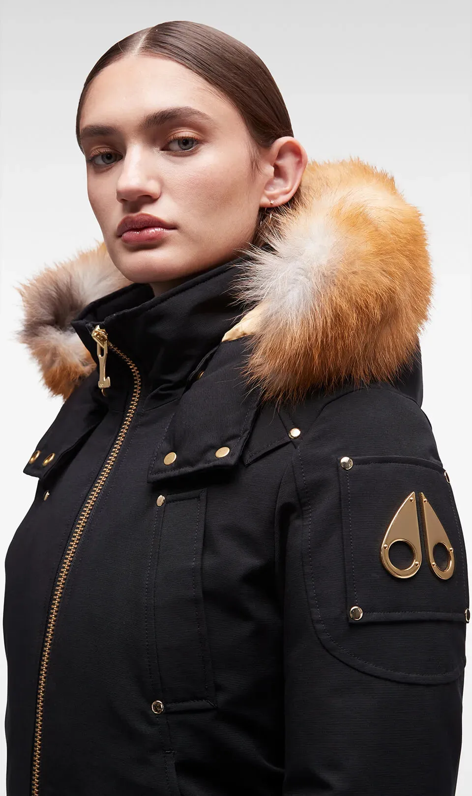 GOLD DEBBIE BOMBER FUR