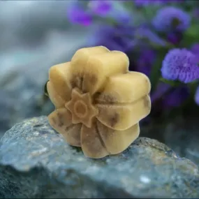 Green Apple Cherry & Peach Oatmeal Soap with Wild Flowers