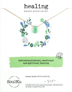 Green Aventurine Soul-Full of Light Necklace for Healing