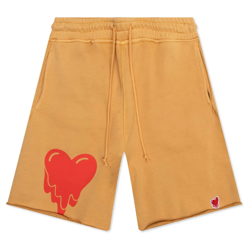 Heart Logo Sweatshort - Tan