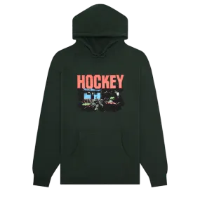 Hockey Raw Milk Hoodie - Forest Green