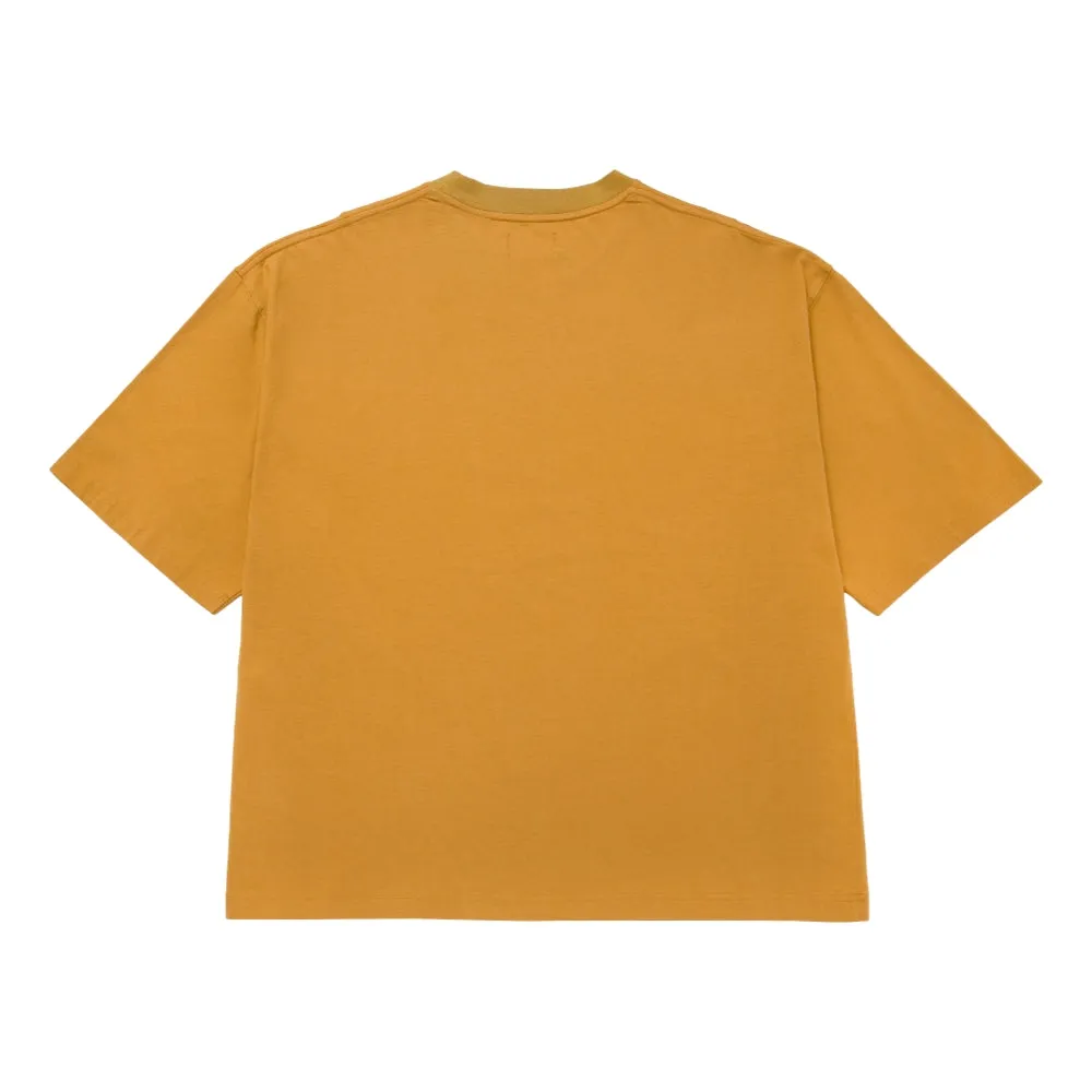 HONOR THE GIFT CREST BOX TEE-MUSTARD