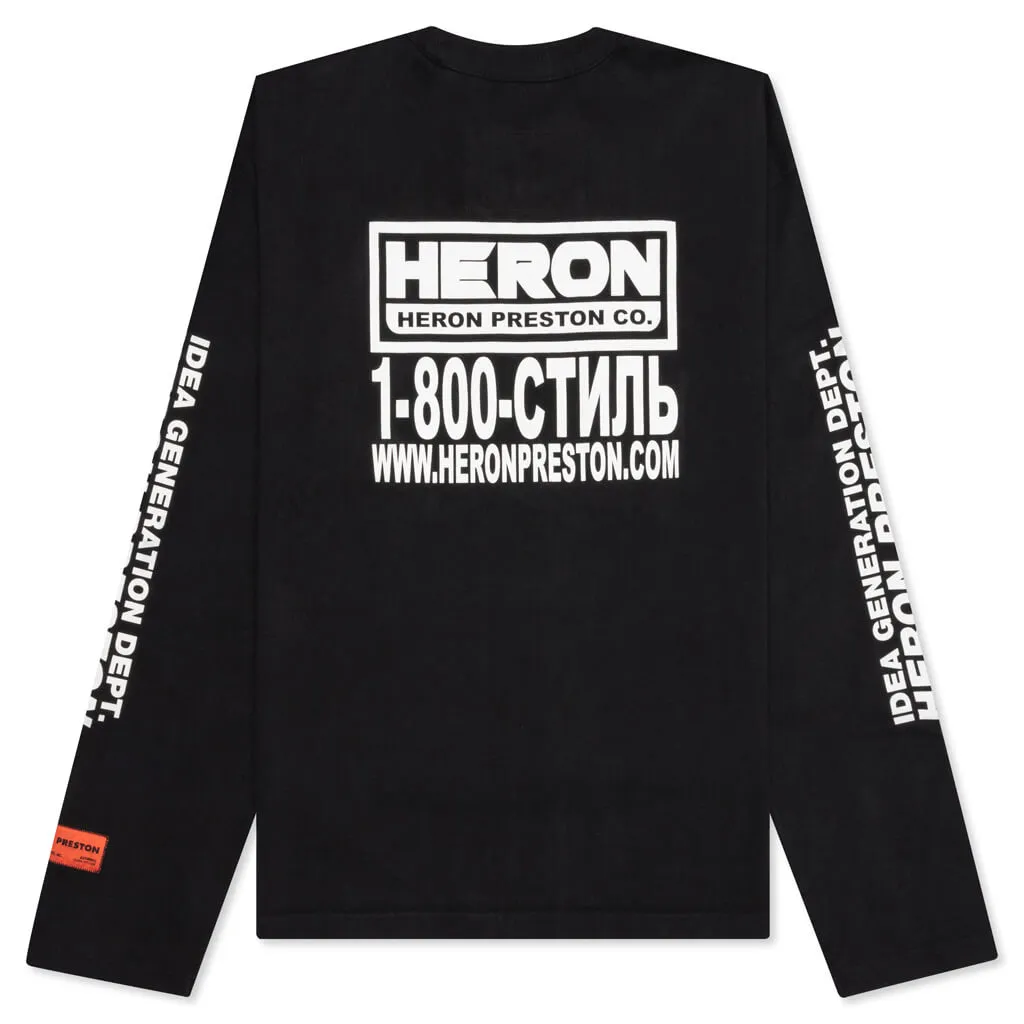 HP Real Estate OS L/S Tee - Black/White