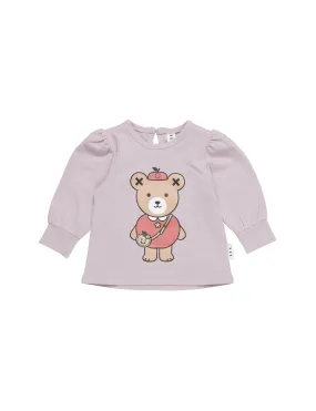 Huxbaby Apple Bear Puff Sleeve Top