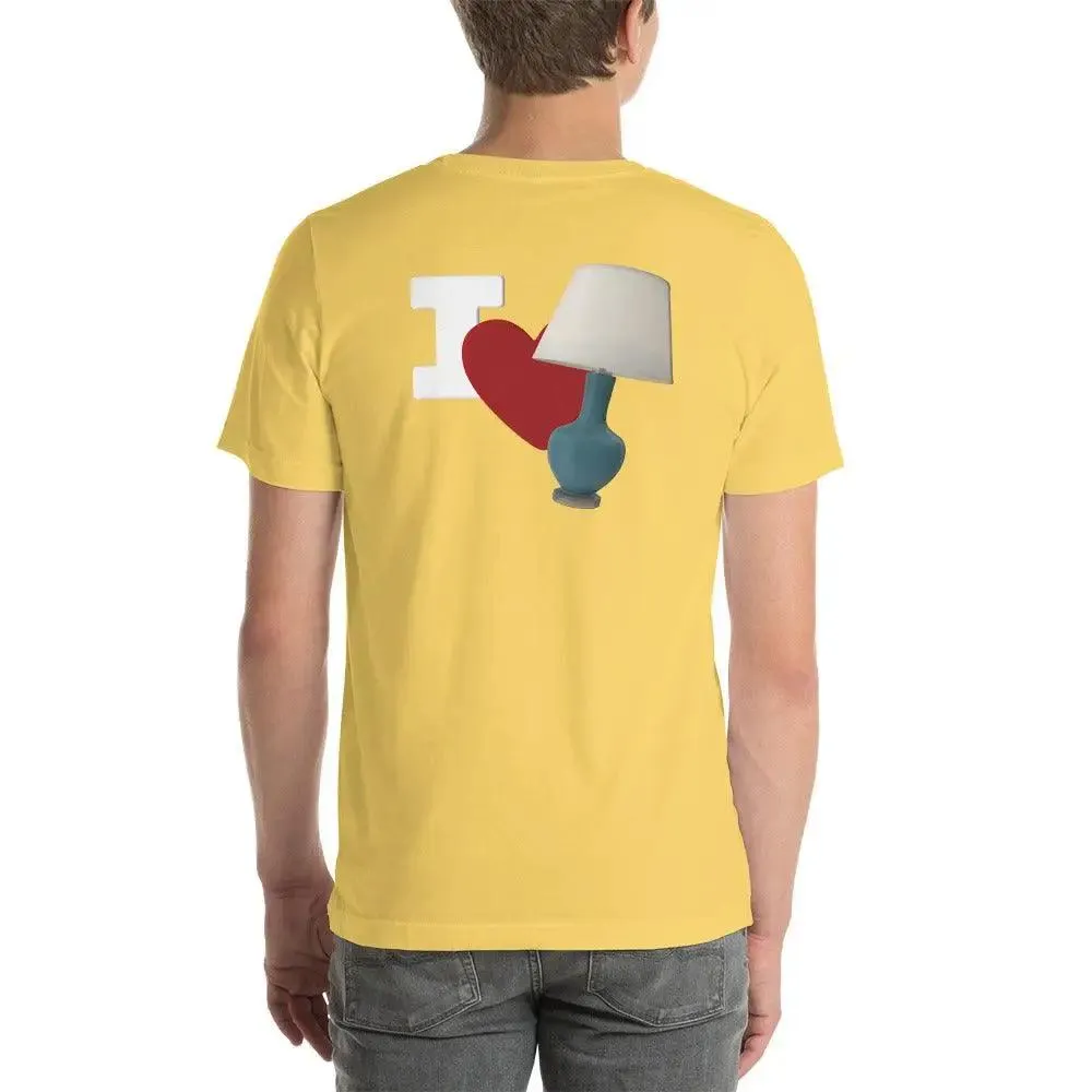 I Love Lamp Unisex t-shirt (BACK)