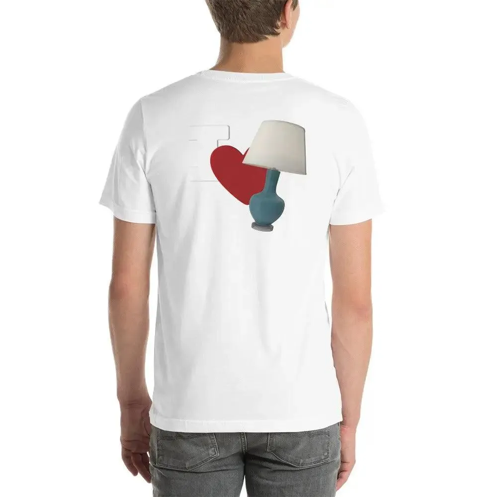 I Love Lamp Unisex t-shirt (BACK)