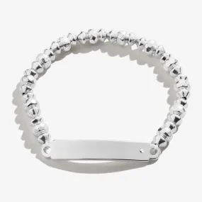 Inline Bar Stretch Bracelet with Crystal Accent