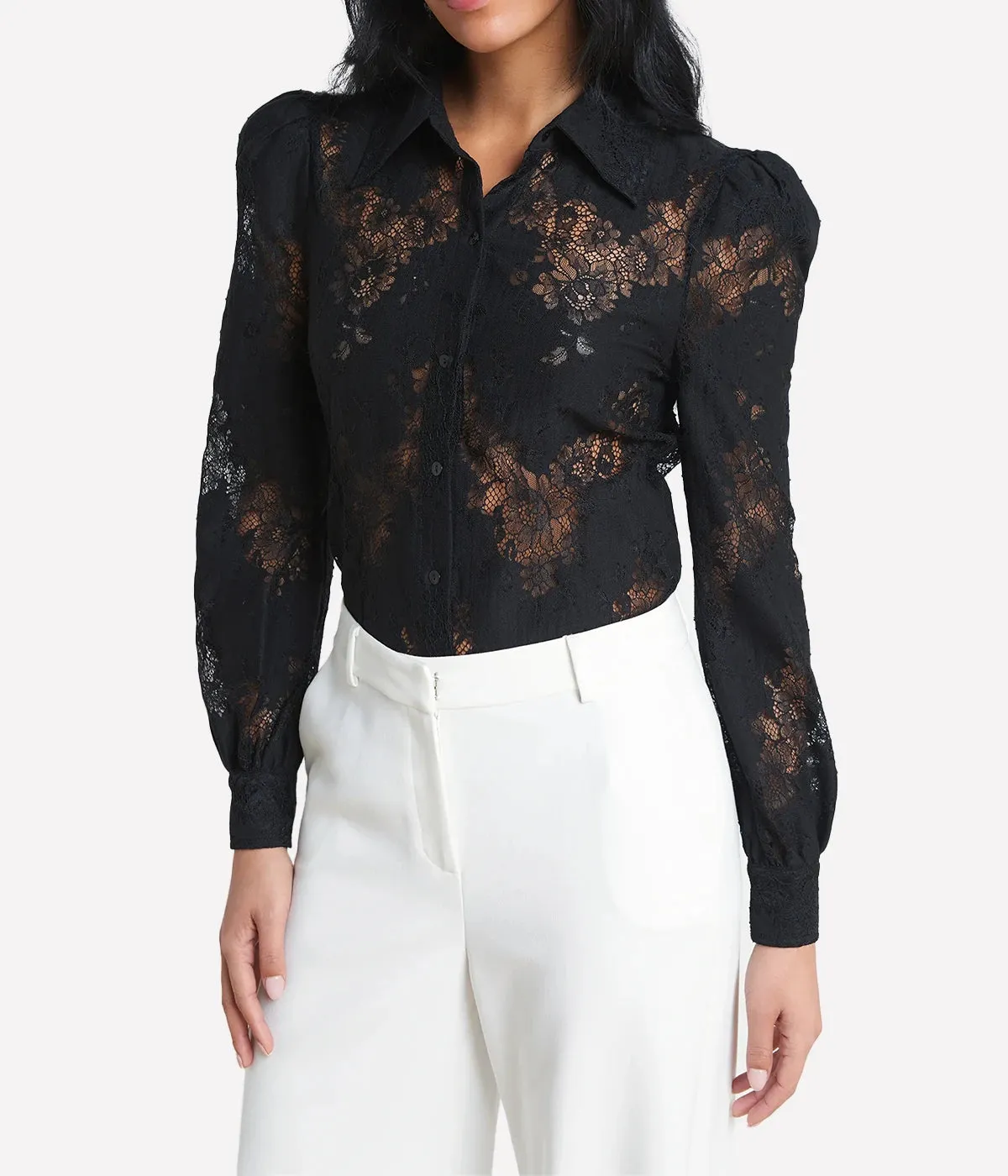 Jenica Lace Blouse in Black