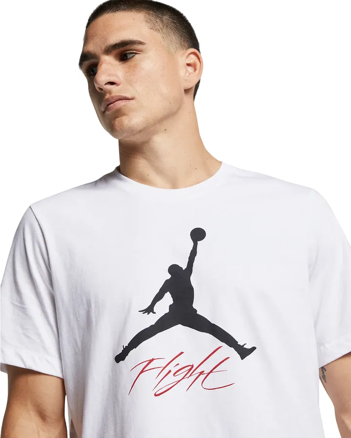 Jordan men's short sleeve t-shirt Jumpman Flight AO0664-100 white